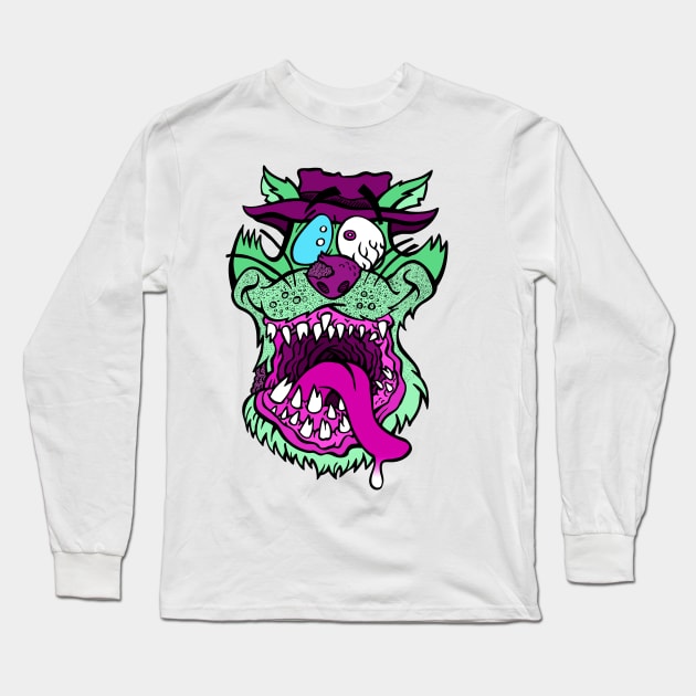 Snappy Tomb Cat Long Sleeve T-Shirt by rossradiation